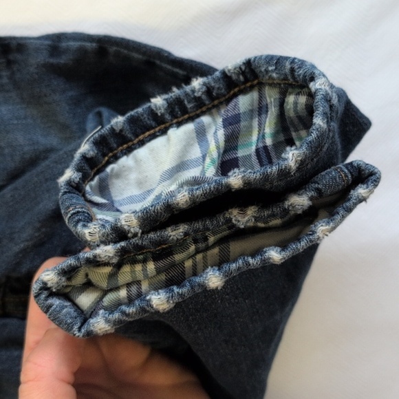 babyGap plaid lined button down & denim jeans outfit set 12-18 months baby boy - Picture 9 of 12